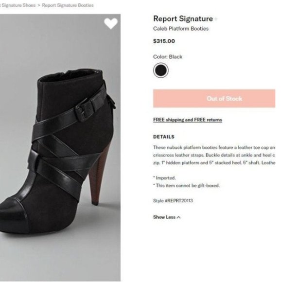 Report Signature Caleb Platform Booties - Picture 5 of 5